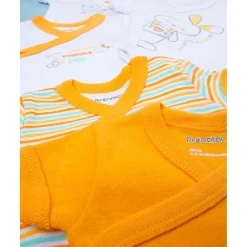 Prenatal Pack x5 bodies de manga corta unisex