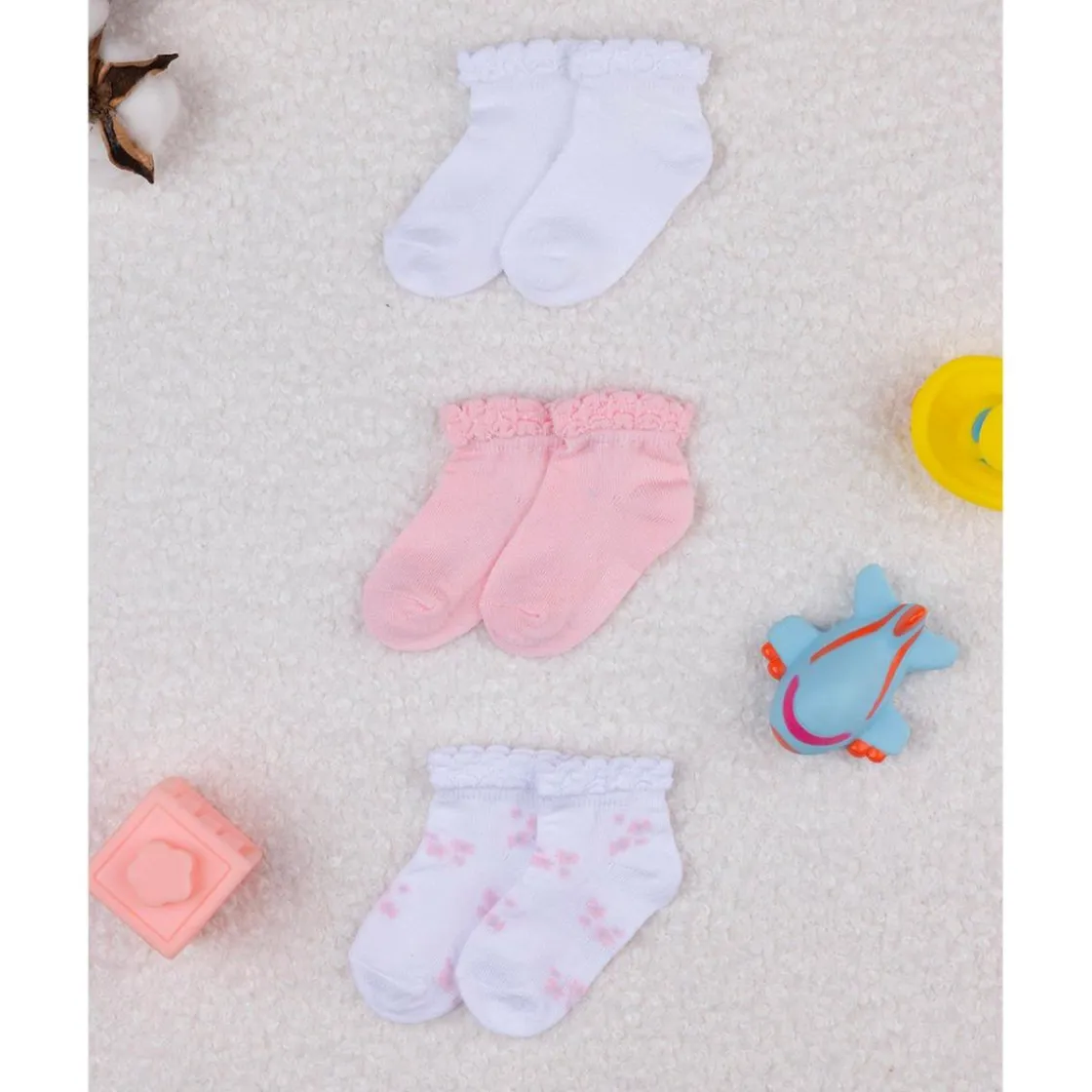 Prenatal Pack x3 calcetines cortos de algodón* Calzado Y Accesorios·Accesorios Y Complementos