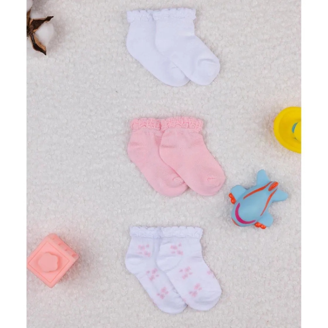 Prenatal Pack x3 calcetines cortos de algodón* Calzado Y Accesorios·Accesorios Y Complementos