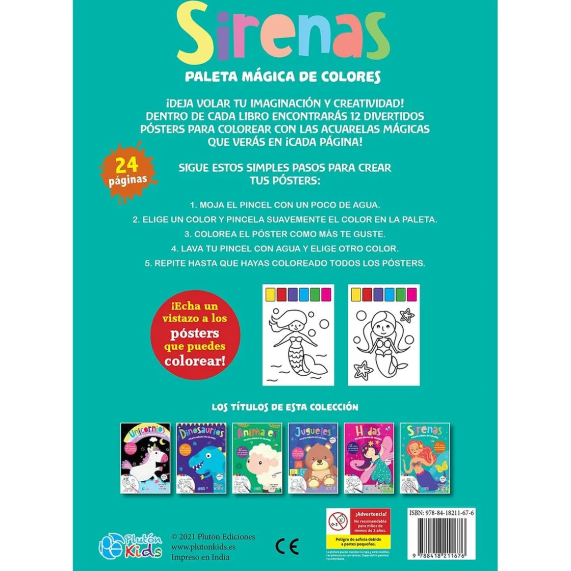 SPIN MASTER Paleta mágica de colores - Sirenas* Juguetes Educativos Y Libros