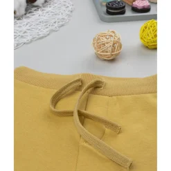 Prenatal Pantalón bebé amarillo ocre felpado