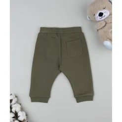 Prenatal Pantalón bebé verde con bolsillo grande