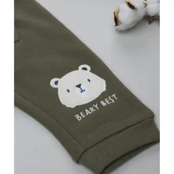 Prenatal Pantalón bebé verde con bolsillo grande