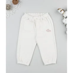 Prenatal Pantalón de pana blanco para niña