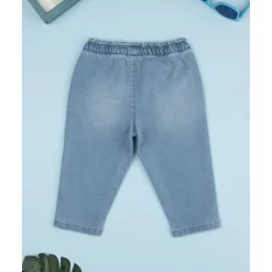 Prenatal Pantalón denim claro niña con flores bordadas* Niña·Bebé Niña 3-36 Meses|Bebé Niña 3-36 Meses·Vaqueros, Pantalones Y Petos