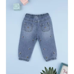 Prenatal Pantalón denim niña flores* Niña·Bebé Niña 3-36 Meses|Bebé Niña 3-36 Meses·Vaqueros, Pantalones Y Petos