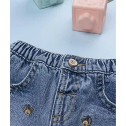Prenatal Pantalón denim niña flores* Niña·Bebé Niña 3-36 Meses|Bebé Niña 3-36 Meses·Vaqueros, Pantalones Y Petos
