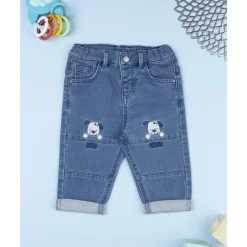 Prenatal Pantalón denim niño con bordado Dog