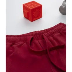 Prenatal Pantalón felpado niño color burdeos