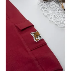 Prenatal Pantalón felpado niño color burdeos