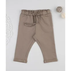 Prenatal Pantalón marrón con corazón bordado para niña