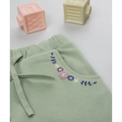 Prenatal Pantalón niña verde con bordado de flores* Niña·Niña 2-10 Años|Niña 2-10 Años·Vaqueros, Pantalones Y Petos