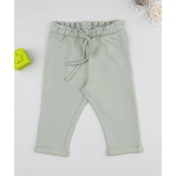 Prenatal Pantalón niña verde con corazón bordado