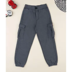 Prenatal Pantalón niño gris oscuro con bolsillos cargo