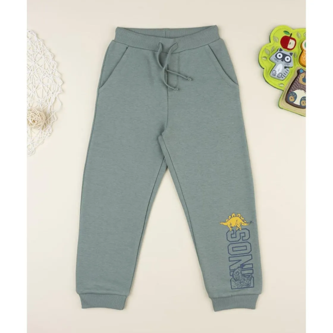 Prenatal Pantalón niño verde felpado con estampado* Niño·Niño 2-10 Años|Niño 2-10 Años·Vaqueros, Pantalones Y Petos