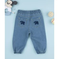 Prenatal Pantalón vaquero de niño con parche de Mickey Mouse