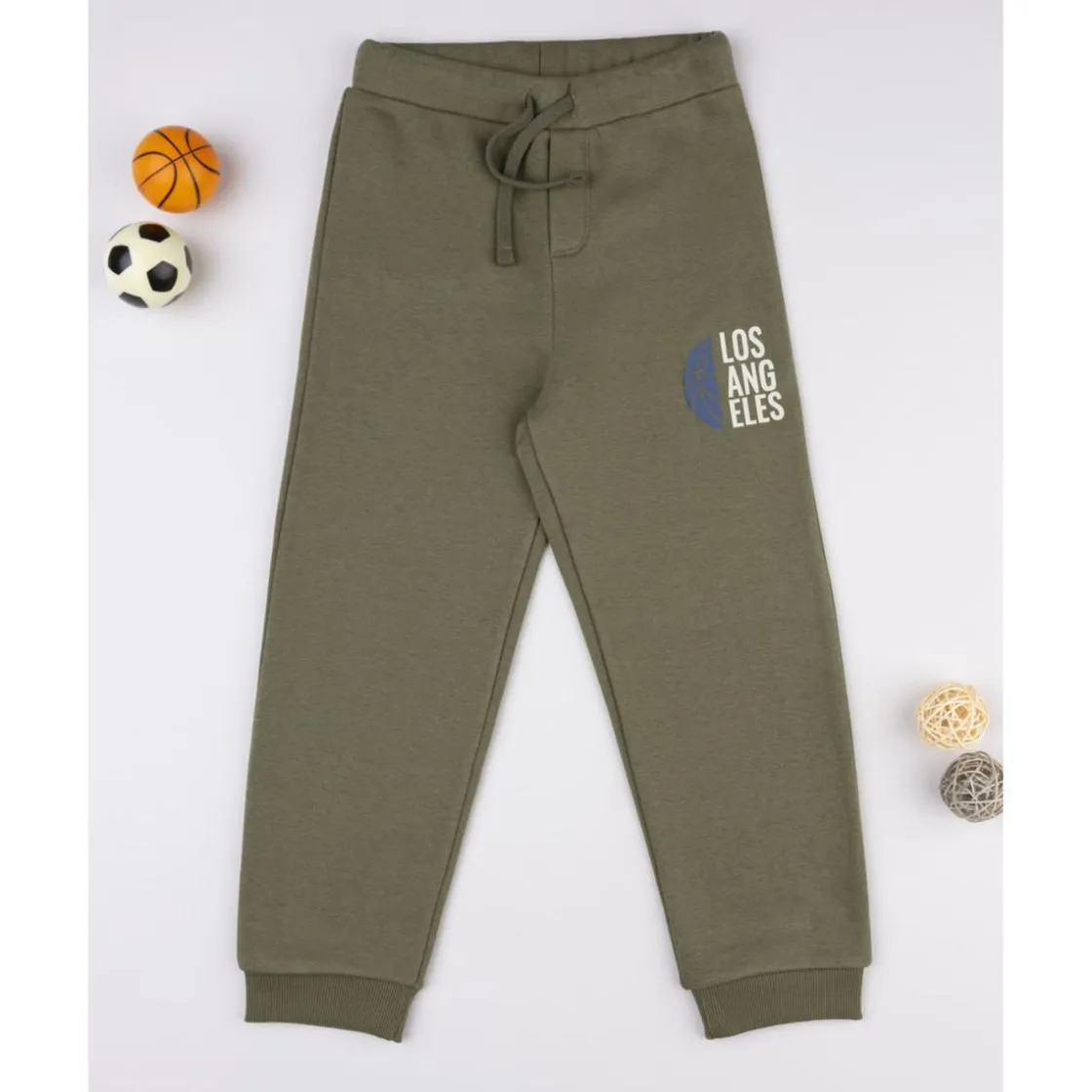 Prenatal Pantalón verde con estampado para niño