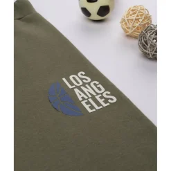 Prenatal Pantalón verde con estampado para niño