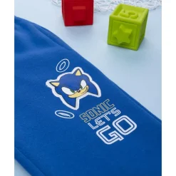 Prenatal Pantalones de niño azul con estampado Sonic