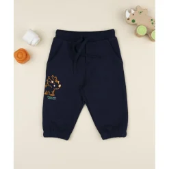 Prenatal Pantalones niño azul estampado relieve