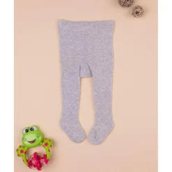 Prenatal Pantimedias de algodón gris claro jaspeado