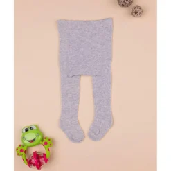 Prenatal Pantimedias de algodón gris claro jaspeado