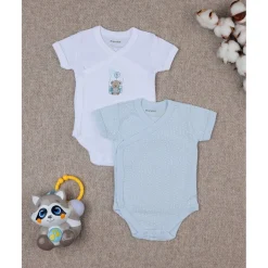 Prenatal Paquete 2 body blanco y celeste