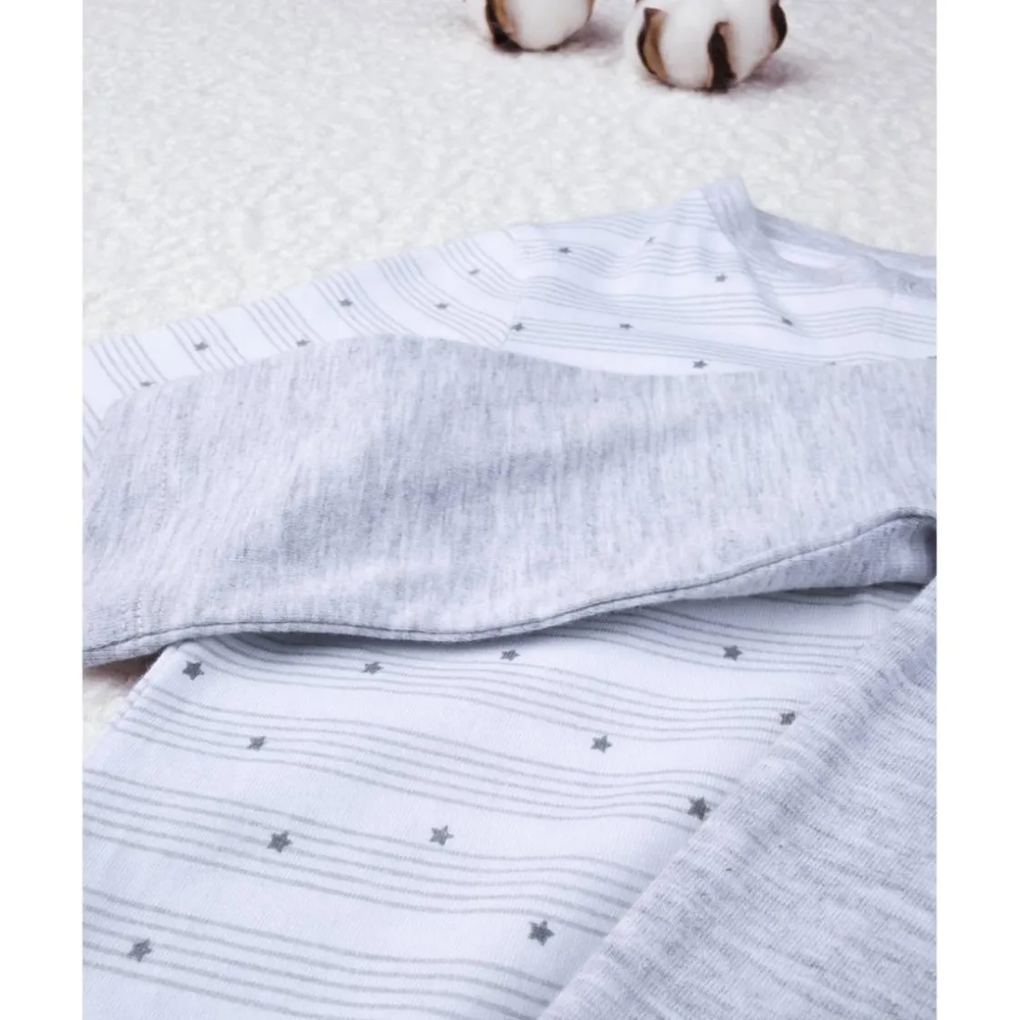 Prenatal Paquete 2 pijamas unisex gris