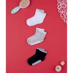 Prenatal Paquete de 3 calcetines cortos de algodón para niño en color liso* Calzado Y Accesorios·Accesorios Y Complementos