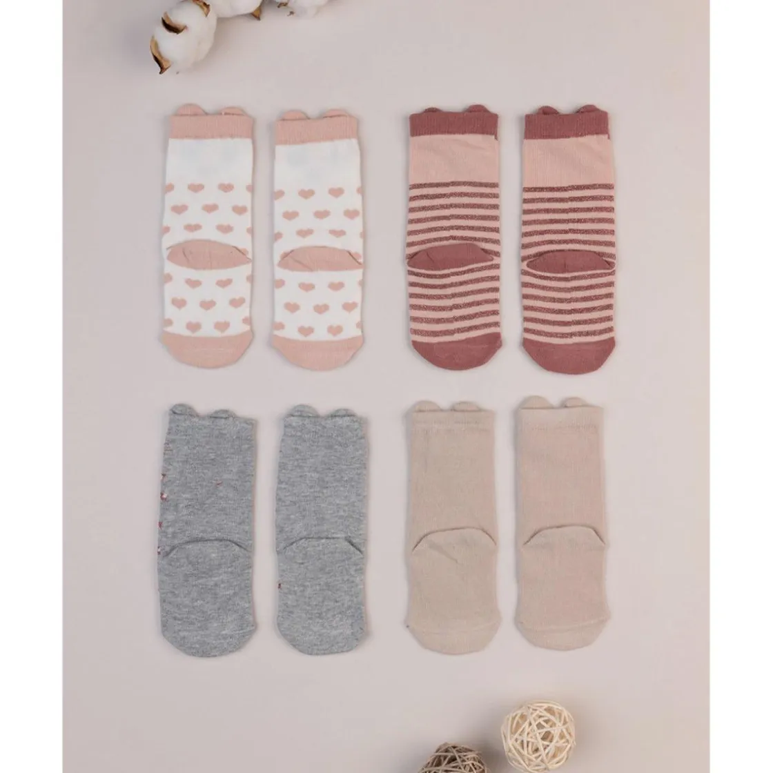 Prenatal Paquete de 4 calcetines largos niña animales* Calzado Y Accesorios·Accesorios Y Complementos