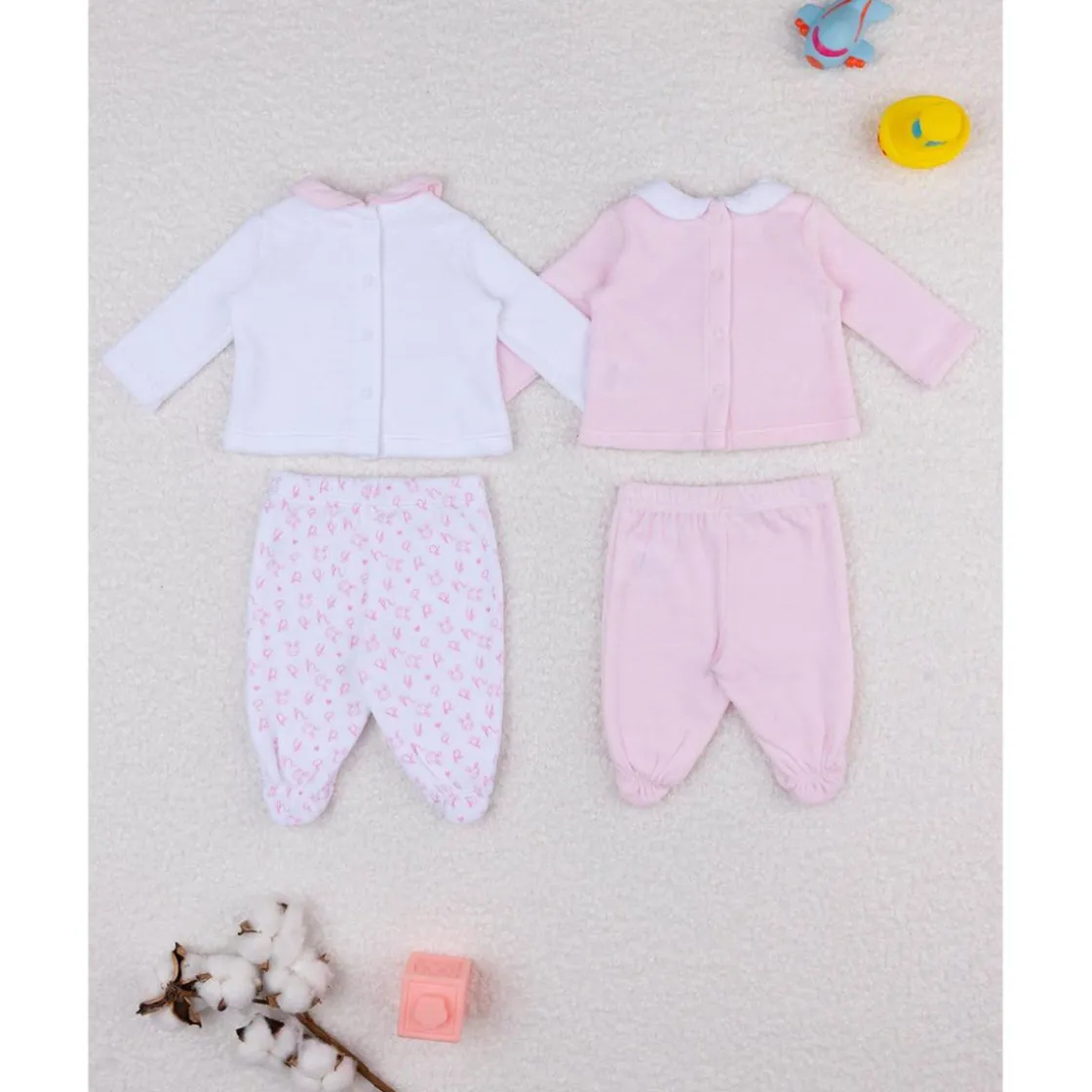 Prenatal Paquete de 2 conjuntos de felpa