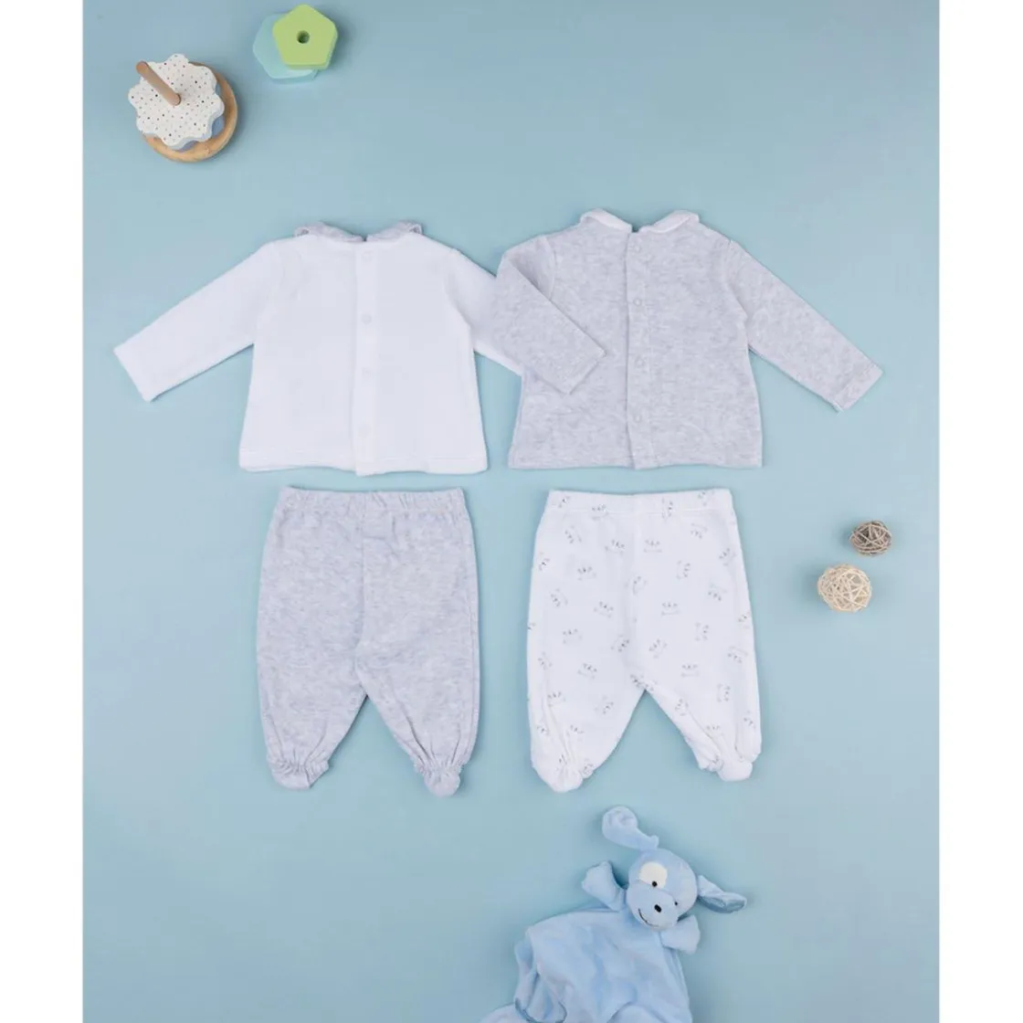 Prenatal Paquete de 2 conjuntos de felpa