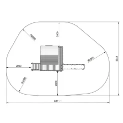 MASGAMES Parque infantil de madera Lollipop L* Columpios