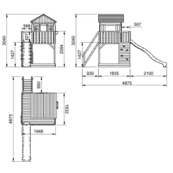 MASGAMES Parque infantil de madera Lollipop XL* Columpios