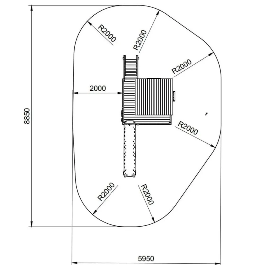 MASGAMES Parque infantil de madera Lollipop XL* Columpios