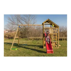 MASGAMES Parque juegos infantil de madera Teide XL con columpio doble* Columpios