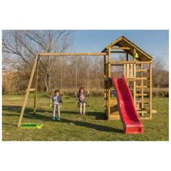 MASGAMES Parque juegos infantil de madera Teide XL con columpio doble* Columpios