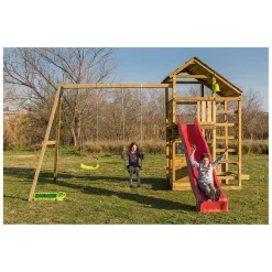 MASGAMES Parque juegos infantil de madera Teide XL con columpio doble* Columpios