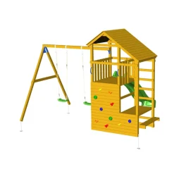 MASGAMES Parque juegos infantil de madera Teide XL con columpio doble* Columpios