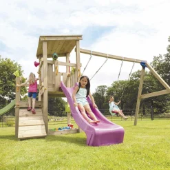 MASGAMES Parque juegos infantil de madera Cascade con columpio doble* Columpios