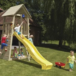 MASGAMES Parque juegos infantil de madera Belvedere XL* Columpios