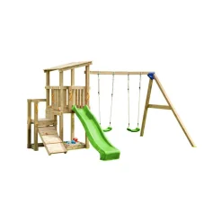 MASGAMES Parque juegos infantil de madera Mini Cascade con columpio doble* Columpios