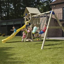 MASGAMES Parque juegos infantil de madera Belvedere con columpio doble* Columpios