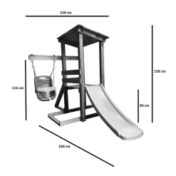 MASGAMES Parque juegos infantil de madera Kilauea