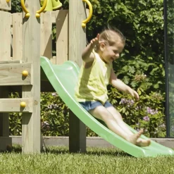 MASGAMES Parque juegos infantil de madera Teide XL con puente y columpio doble* Columpios