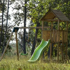 MASGAMES Parque juegos infantil de madera Tibidabo con columpio doble* Columpios