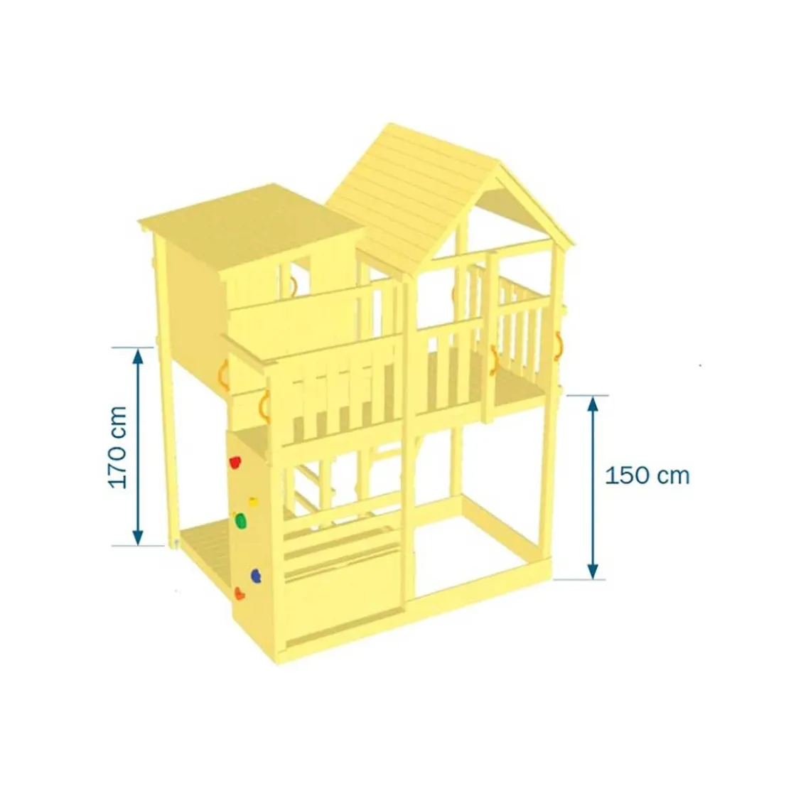 MASGAMES Parque juegos infantil de madera Palazzo XL* Columpios
