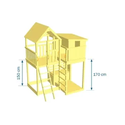 MASGAMES Parque juegos infantil de madera Palazzo XL* Columpios