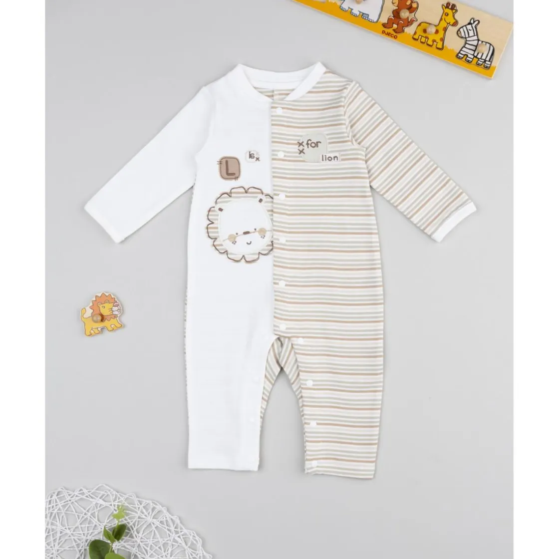 Prenatal Pelele bicolor león* Ropa Y Accesorios·Peleles|Recién Nacido·Ropa Y Accesorios