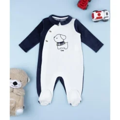 Prenatal Pelele blanco y azul de niña con perrito* Ropa Y Accesorios·Peleles|Recién Nacido·Ropa Y Accesorios